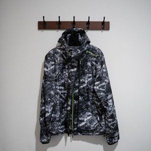 Superdry Black and White Wind Jacket - L